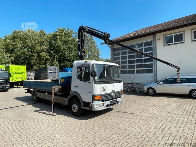 Pick-up dodávka MERCEDES-BENZ Atego 815 4x2 BB Pritsche HMF 683 K3 Kran