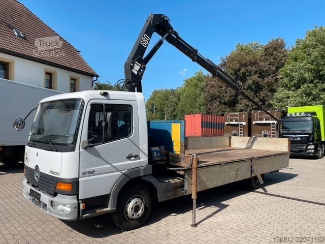Pick-up dodávka MERCEDES-BENZ Atego 815 4x2 BB Pritsche HMF 683 K3 Kran