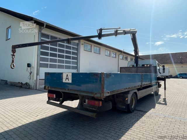 Pick-up dodávka MERCEDES-BENZ Atego 815 4x2 BB Pritsche HMF 683 K3 Kran