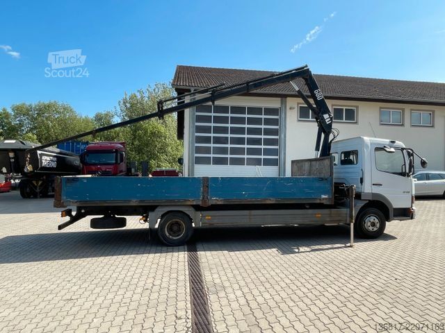Pick-up dodávka MERCEDES-BENZ Atego 815 4x2 BB Pritsche HMF 683 K3 Kran