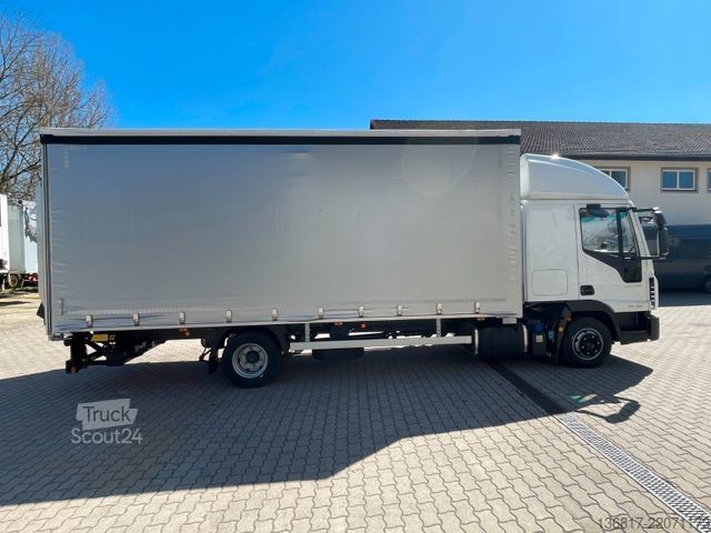 Ponyvával szerelt furgon IVECO Eurocargo ML80E21 BL Schiebeplane LBW  NEUWERTIG