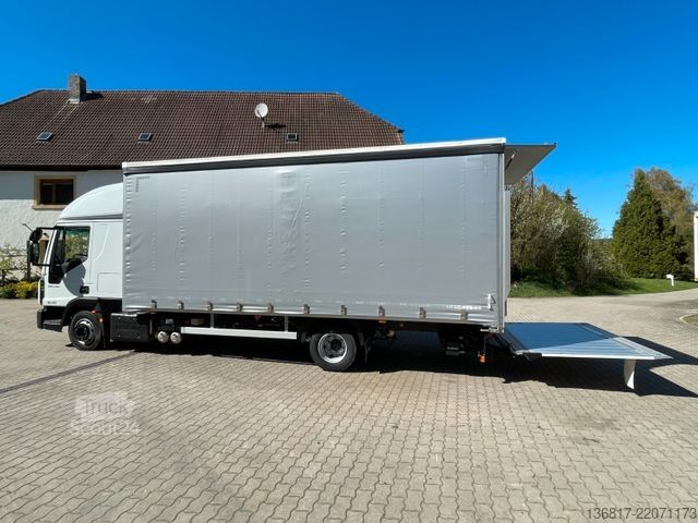 Ponyvával szerelt furgon IVECO Eurocargo ML80E21 BL Schiebeplane LBW  NEUWERTIG