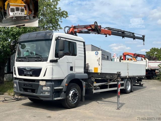 LKW mit Pritsche (offen) MAN TG-M 18.340 4x2  Pritsche Kran Atlas 135.2+Funk