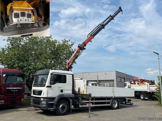 LKW mit Pritsche (offen) MAN TG-M 18.340 4x2  Pritsche Kran Atlas 135.2+Funk