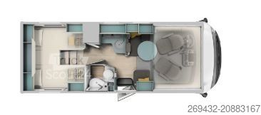 Autorulotă integrată LAIKA KOSMO I H1319 Automatik, 180PS, Markise