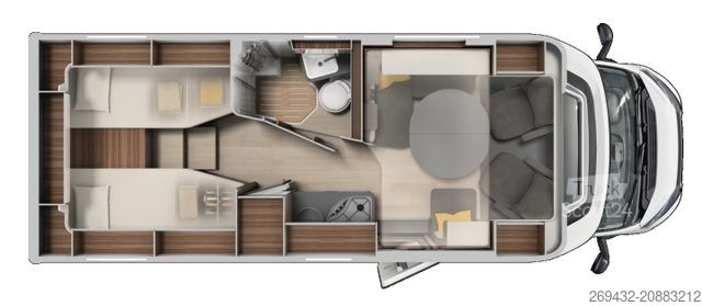 Félintegrált lakóautó LAIKA ECOVIP TI L3009 Automatik, Markise