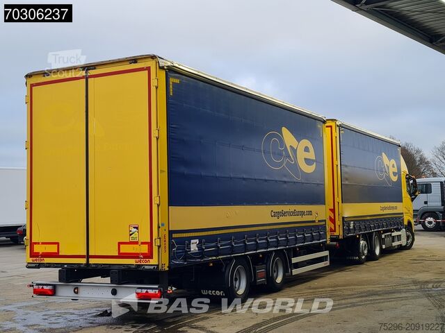 Telone scorrevole Volvo FH 460 6X2 Curtainsider Combi LNG Engine Slidin...