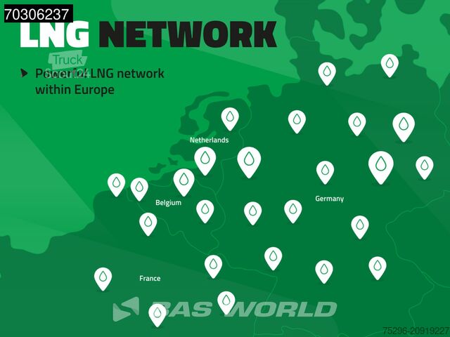 Telone scorrevole Volvo FH 460 6X2 Curtainsider Combi LNG Engine Slidin...