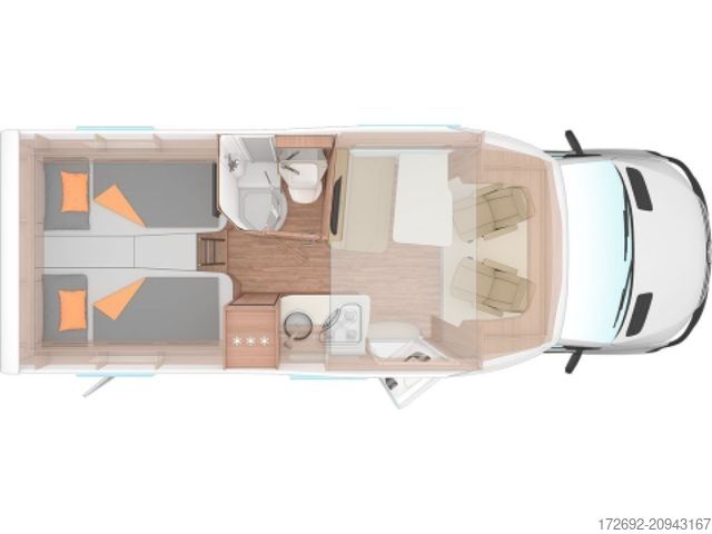 Camping-car semi-intégré WEINSBERG CaraCompact 640 MEG Suite EDITION [PEPPER]