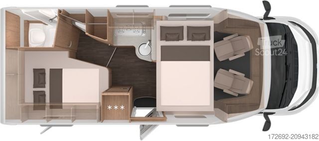 Autorulotă semi-integrată KNAUS L!VE WAVE 650 MF Platinum Selection