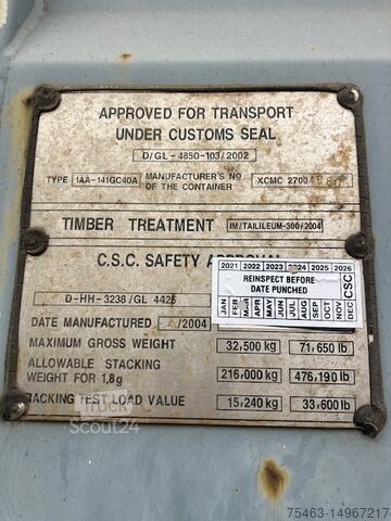 Container de transport maritim CIMC 40 ft container 40 piedi