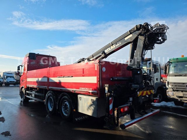 Platforminis sunkvežimis VOLVO FH 500 / 6X2 / I Shift / Atlas Kran / Lenkachse