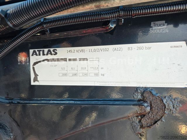 Platforminis sunkvežimis VOLVO FH 500 / 6X2 / I Shift / Atlas Kran / Lenkachse