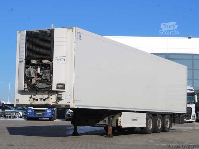 Ψυκτικός ημιρυμουλκούμενος KRONE SD,LIFTING AXLE,2X PALLET BASKET,DOUBLE CHAMBER