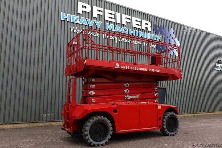 Scissor lift PB Lifttechnik S175-19E 4x4 Electric, 4x4 Drive, 18.1m Working He