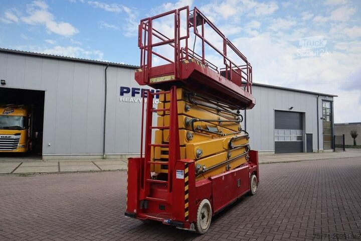Scissor lift PB Lifttechnik S225-12ES Electric, 4x2 Drive, 22.5m Working Heigh