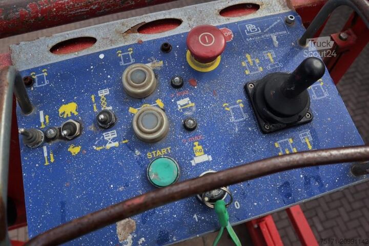 Scissor lift PB Lifttechnik S225-12ES Electric, 4x2 Drive, 22.5m Working Heigh