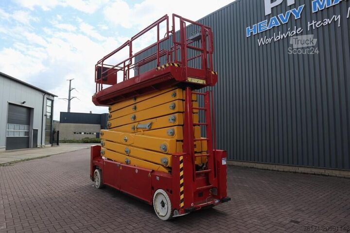Scissor lift PB Lifttechnik S225-12ES Electric, 4x2 Drive, 22.5m Working Heigh