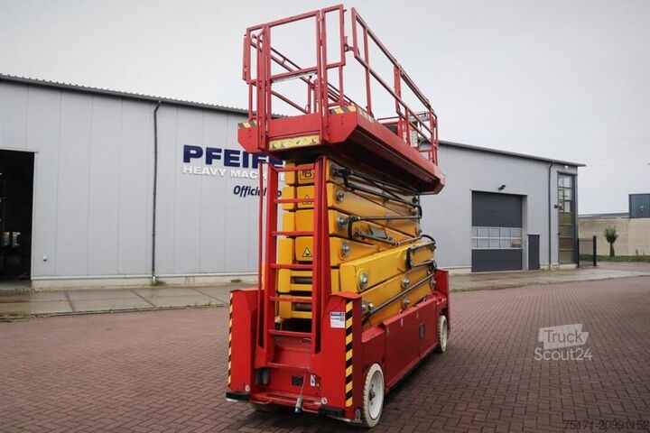 Scissor lift PB Lifttechnik S225-12ES Electric, 4x2 Drive, 22.5m Working Heigh
