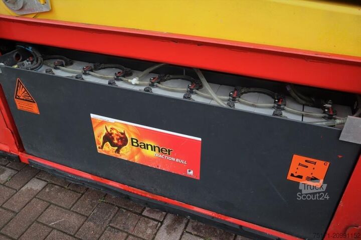 Scissor lift PB Lifttechnik S225-12ES Electric, 4x2 Drive, 22.5m Working Heigh