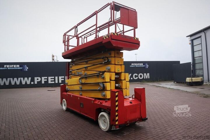 Scissor lift PB Lifttechnik S225-12ES Electric, 4x2 Drive, 22.5m Working Heigh