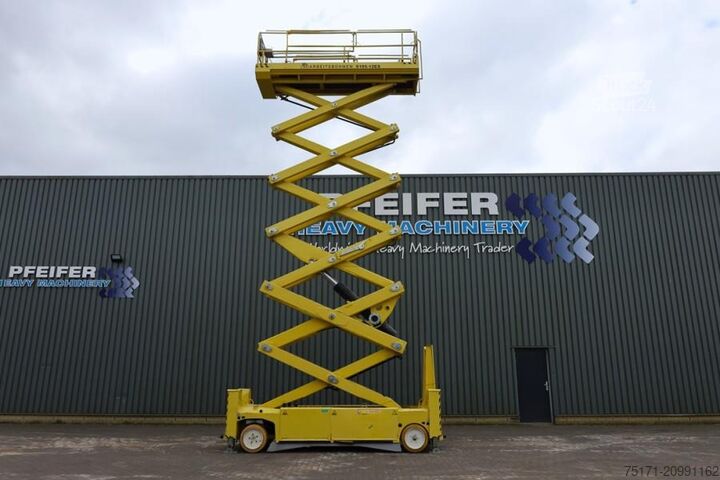 Scissor lift PB Lifttechnik S195-12ES Electric, 19.6m Working Height, 700kg Ca