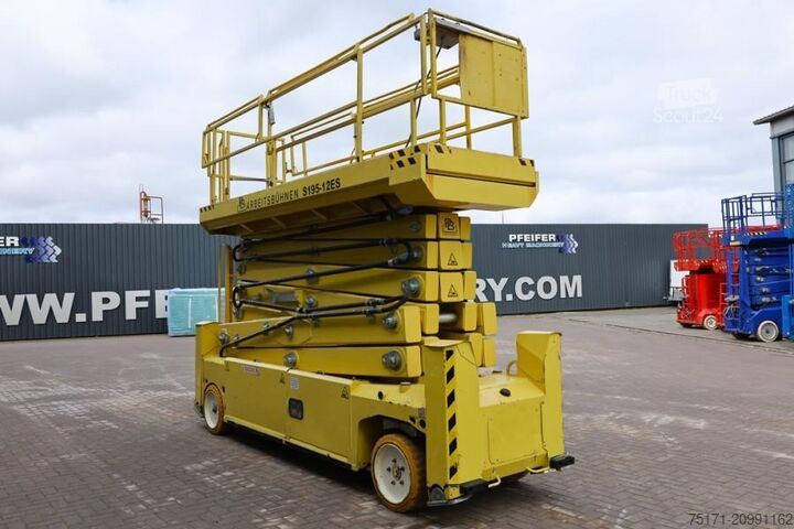Scissor lift PB Lifttechnik S195-12ES Electric, 19.6m Working Height, 700kg Ca