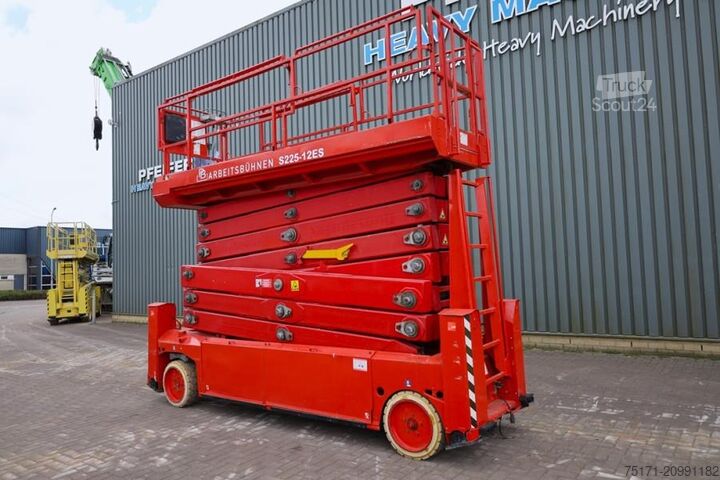 Scissor lift PB Lifttechnik S225-12ES Electric, 22.5m Working Height, 450kg Ca