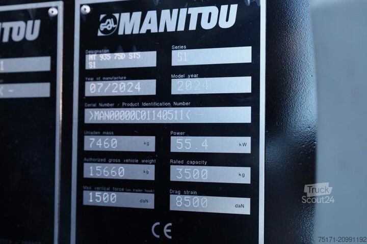 Teleskoplastare Manitou MT935 75D ST5 S1 Valid inspection, *Guarantee! 4x4