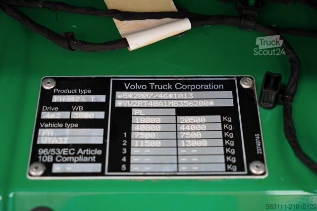 Tracteur routier standard VOLVO FH 500 / ZESTAW / HYDRAULIKA / RETARDER / I-SAVE