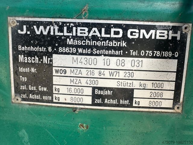 Sonstige Willibald MZA 4300 / Shredder / Hächsler