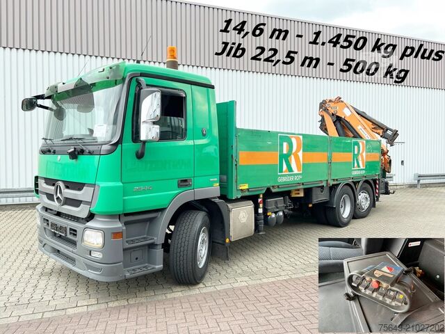 Grue montée sur camion Mercedes-Benz Actros 2544 L 6x2 Actros 2544 L 6x2, Retarder, Lenkachse, Heckkran HMF 3000-K5 + Jip, Funk