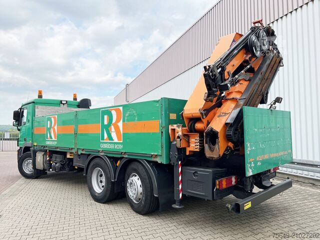 Grue montée sur camion Mercedes-Benz Actros 2544 L 6x2 Actros 2544 L 6x2, Retarder, Lenkachse, Heckkran HMF 3000-K5 + Jip, Funk