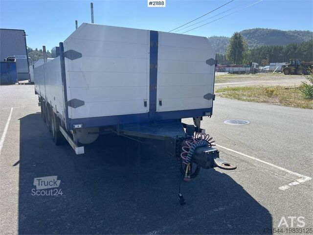 Plattformanhänger Tyllis 3 axle Flatbed trailer w/ foldable side doors