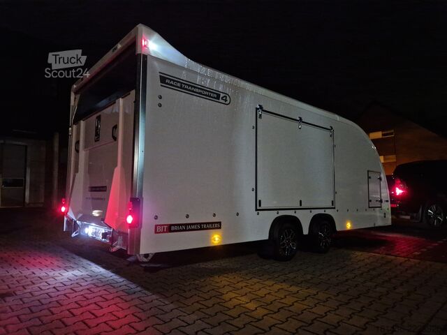 Autodraagwagen Brian James Race Transporter 384-0060 550cm ankippbar weiß verfügbar