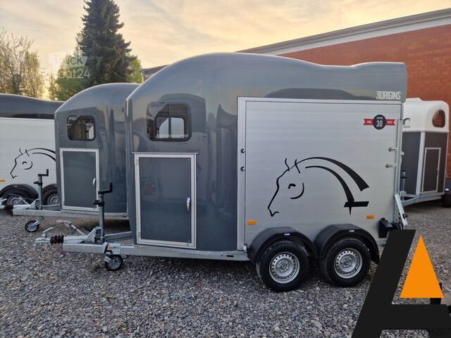 Horse transport trailer Cheval Liberté GOLD ORIGINS Alu 2 Pferde Sattelkammer
