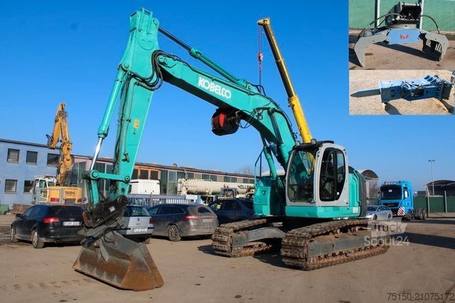 Pásové rýpadlo KOBELCO SK 235 SR NLC mit Siebgreifer+Hammer Nr.: 801