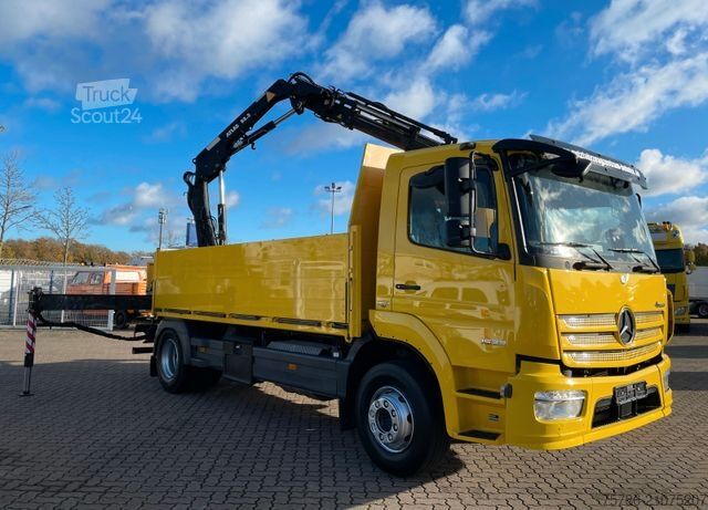 LKW mit Pritsche (offen) MERCEDES-BENZ Atego 1523 L /  AC/ Atlas AK 88.3 + Funk+5/6 Kr.
