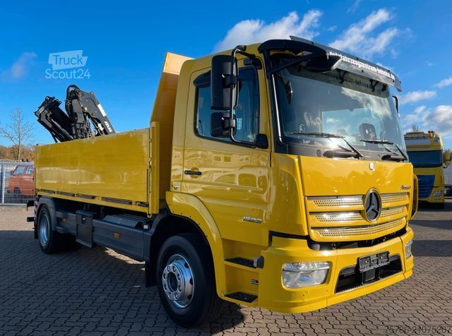 LKW mit Pritsche (offen) MERCEDES-BENZ Atego 1523 L /  AC/ Atlas AK 88.3 + Funk+5/6 Kr.
