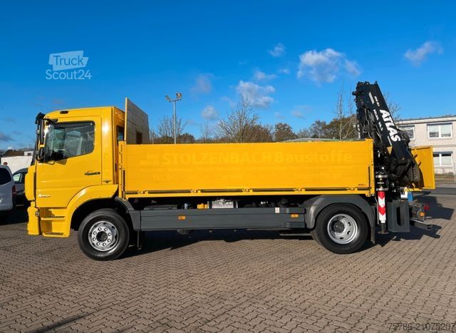 LKW mit Pritsche (offen) MERCEDES-BENZ Atego 1523 L /  AC/ Atlas AK 88.3 + Funk+5/6 Kr.
