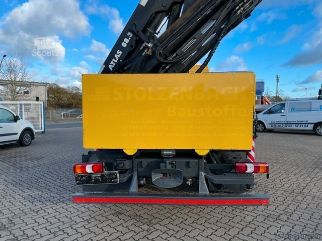 LKW mit Pritsche (offen) MERCEDES-BENZ Atego 1523 L /  AC/ Atlas AK 88.3 + Funk+5/6 Kr.
