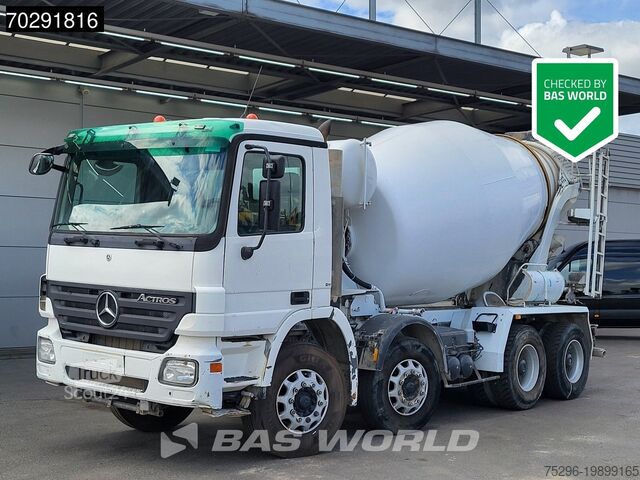 Mixeur Mercedes Actros 3236 8X4 9M3 Stetter Mixer Big-Axle 3-Pe...