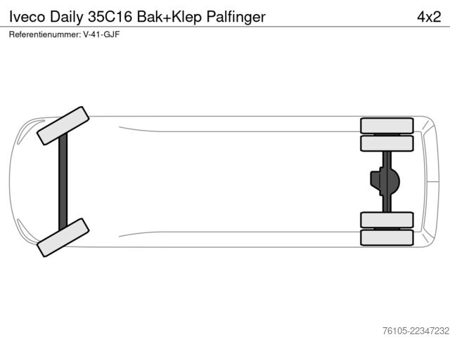 Kufr Iveco Daily 35C16 Bak+Klep Palfinger