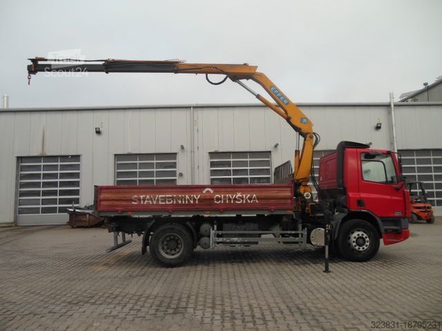 Tippbil DAF CF 65.240,KRAN EFFER 110/2S,MANUELL,BLATT,1 HAND