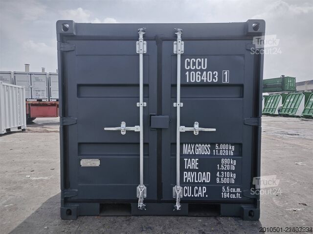  10 Fuß Lagercontainer Mini Container KONTENER ONE WAY RAL7016