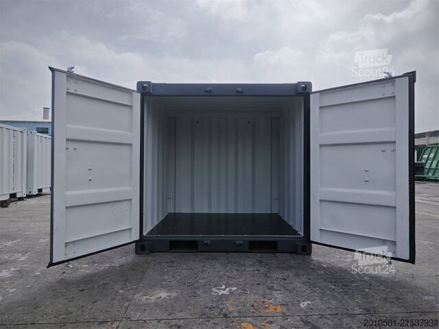  10 Fuß Lagercontainer Mini Container KONTENER ONE WAY RAL7016