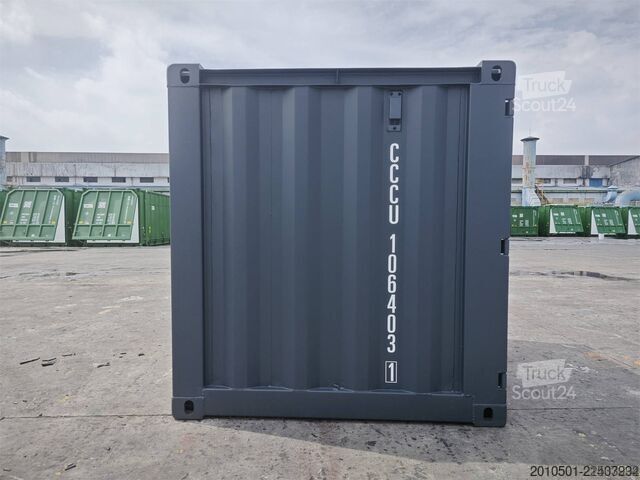  10 Fuß Lagercontainer Mini Container KONTENER ONE WAY RAL7016