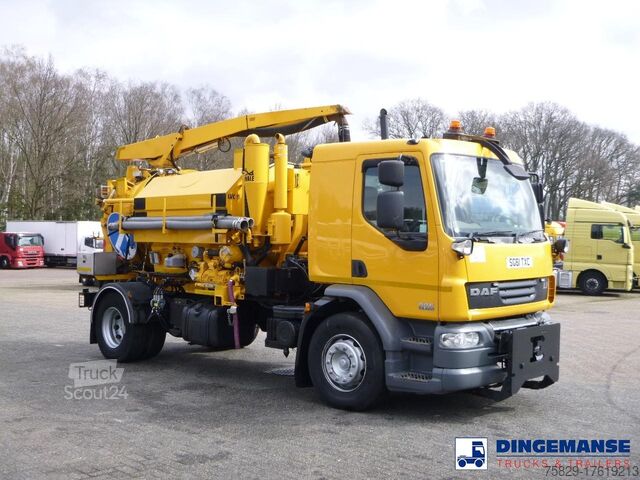 Saugfahrzeug DAF LF 55.220 4x2 RHD Whale vacuum tank 7.5 m3