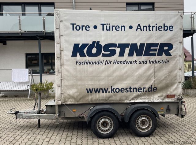 Autotrailer Unsinn Absenkanhänger GTAS 3530 Pritsche Plane