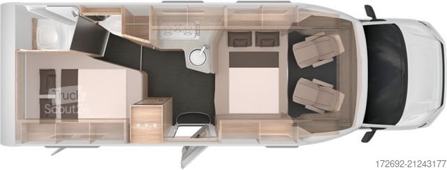 Half-integraal camper KNAUS Van TI Plus 700 LF Platinum Selection